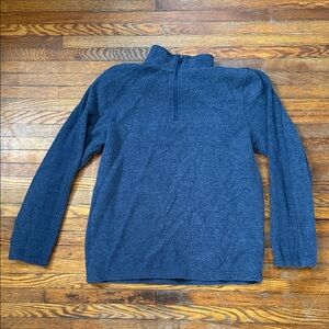 Eddie Bauer Men's Blue Zip-Up Sweater